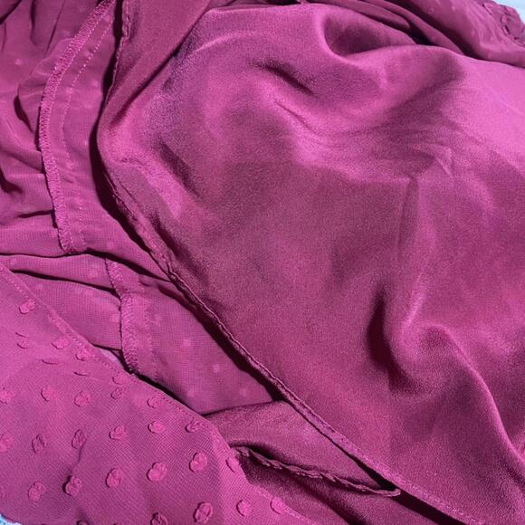 J. Crew Swiss Dot Maxi Dress Prairie Style Tiered Maxi Dress 4 Excellent Pink - Picture 5 of 7